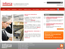 Tablet Screenshot of inforca.es